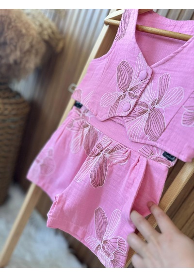 Kidscocuk Kız Çocuk İşleme Detaylı Yelek Şort Takımı Müslin Kumaş Cepli Piliseli Yazlık Takım 3-12 Yaş AÇIK PEMBE Kidscocuk Kız Çocuk İşleme Detaylı Yelek Şort Takımı Müslin Kumaş Cepli Piliseli Yazlık Takım 3-12 Yaş AÇIK PEMBE