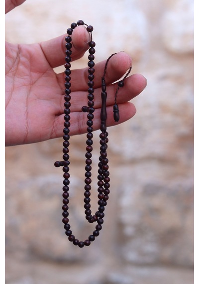 Koyu Kahve Renkli 4 Mm 99'luk Kuka Namaz Tesbihi 201023766