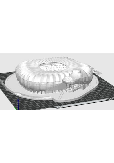 Bursaspor Timsah Arena Stadyum Maketi - 8 Cm Mini Figür - Özel Tasarım Taraftar Hediyesi 0