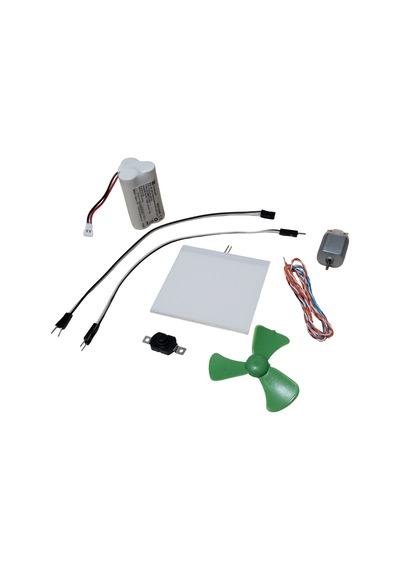 Kutulu 2 İn 1 Dc 3.6v Pil Led Panel Motor Anahtar Pervane Öğrenci Elektrik Devresi Hobi Deney Seti
