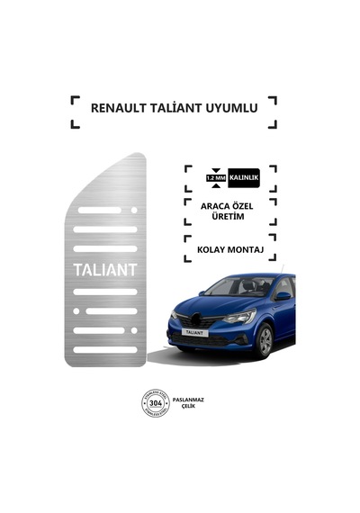 Renautl Talıant Ayak Dinlendirme Pedalı Krom Ayak Dayama Pedalı