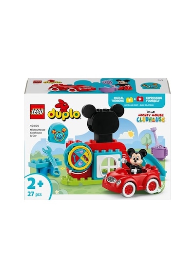 2+ Yaş İçin Disney Mickey Fare Kulüp Evi Ve Araba Seti