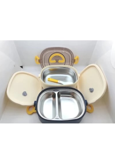 Vagonlife Çelik Yemek Kabı Bölmeli - Lunch Box Bl50251-2
