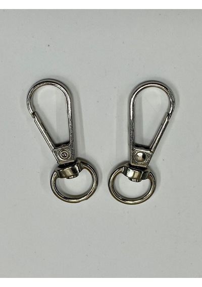 Karantuhafiye Çanta Kancası / Yuvarlak Kanca / 2 Li Set Gümüş Gümüş