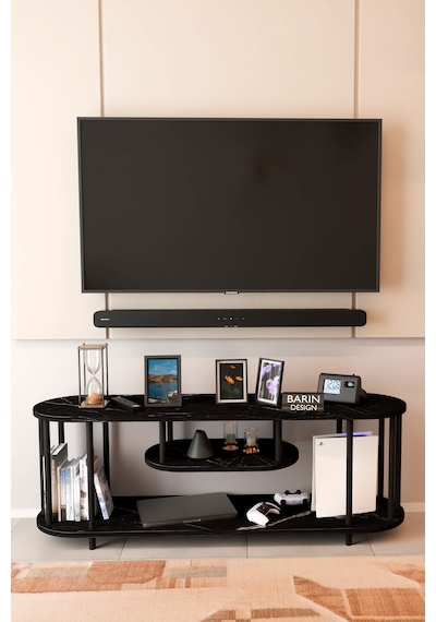 Modern Tv Ünitesi Ahşap Raflı 2 Katlı Televizyon Sehpası Minimalist,dayanıklı, Fonksiyonel Tv Standı Siyah Mermer Modern Tv Ünitesi Ahşap Raflı 2 Katlı Televizyon Sehpası Minimalist,dayanıklı, Fonksiyonel Tv Standı Siyah Mermer