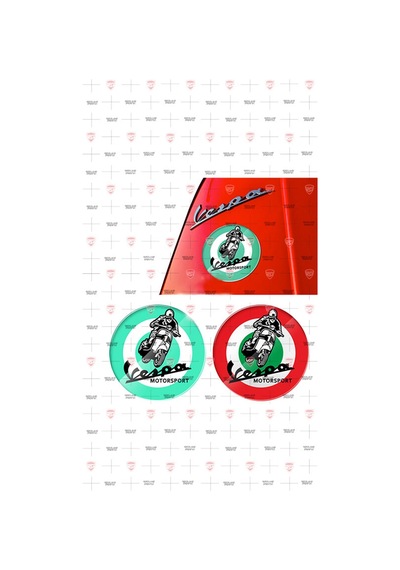Piaggio Vespa Sprint Gts Gtv Lx Px Gs 3D Motosiklet Sticker