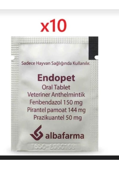 Albafarm Endopee Kedi Köpek İç Parazit 10'lu