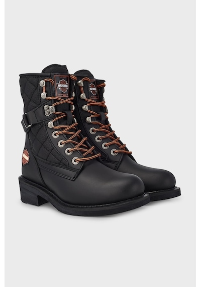 Harley Davidson Kadın Bot 025G100078 Siyah Deri Siyah