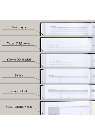 Apica A5 5 Yıllık Günlük D304 Lacivert