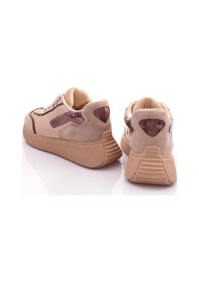 Dgn M0300 Kadin Bağcikli Spor Ayakkabi M0300-2030-R0152 Bej