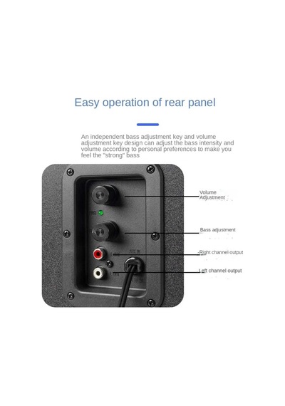 Multimedya Bluetooth Hoparlör Sd Kart Usb 2.1 Kanal Subwoofer 2+1 Işıklı Pc Speaker