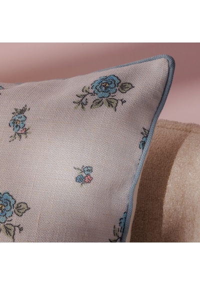 Soft Lis Kırlent Kılıfı - Lila - 45x45 Cm Çok Renkli