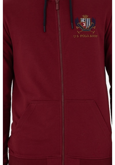 U.s. Polo Assn. Erkek Bordo Hırka Örme 50293649-vr014 Bordo