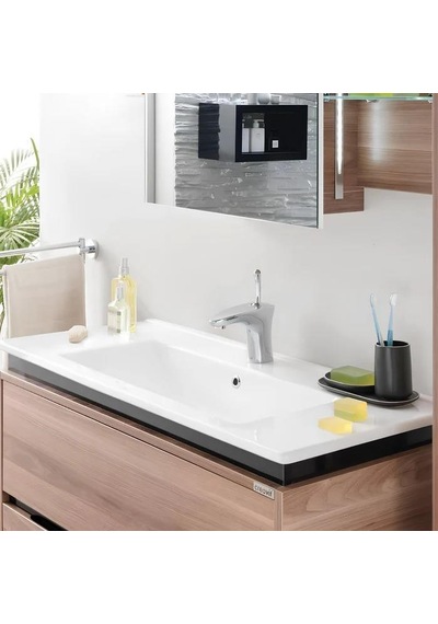 Creavit İdeal ID080.02 Beyaz 80 CM Dolap Uyumlu Etajerli Lavabo