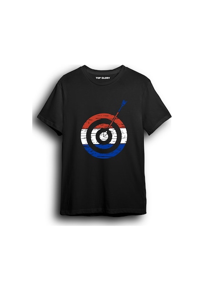 Top Glory Okçuluk Tişört Özel Tasarım Archery T-shirt Ar1006 Siyah