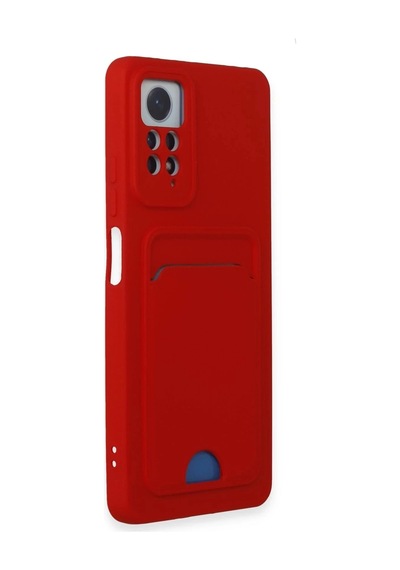 Xiaomi Redmi Note 12 Pro 4g Kılıf Kelvin Kartvizitli Silikon - Kırmızı Çok Renkli