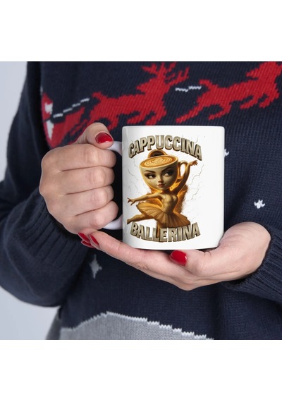 Cappuccina Ballerina Kupa Bardak Beyaz