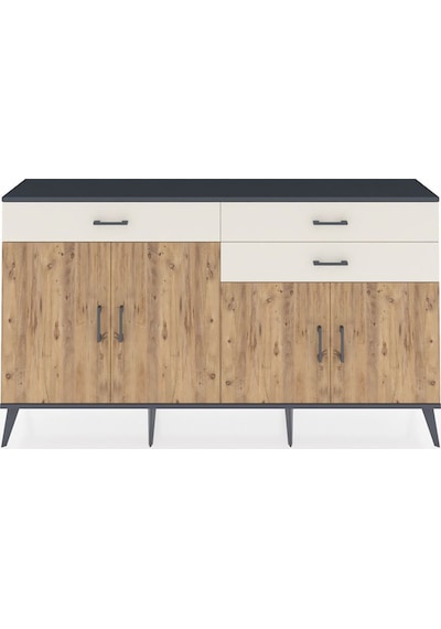 Arges Konsol 2 Raflı 3 Çekmeceli 4 Kapaklı 176x30x99 Antrasit-çam/aytaşı Atlas Çam/aytası - Antrasıt Arges Konsol 2 Raflı 3 Çekmeceli 4 Kapaklı 176x30x99 Antrasit-çam/aytaşı Atlas Çam/aytası - Antrasıt