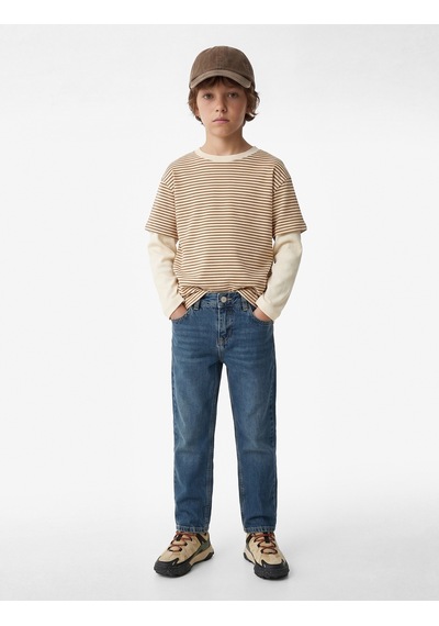 Koton Pamuklu Düğmeli Straight Fit Denim Pantolon İndigo Stone 6skb40048td İndigo - Taş Koton Pamuklu Düğmeli Straight Fit Denim Pantolon İndigo Stone 6skb40048td İndigo - Taş