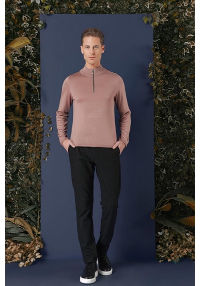 Efor Tr 861 Slim Fit Gül Kurusu Klasik Triko Gülkurusu