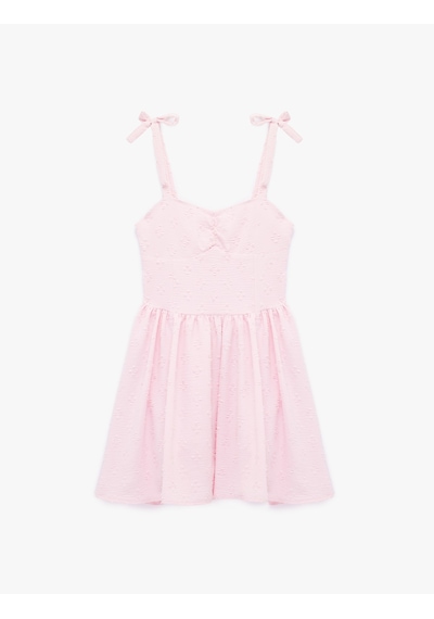 Koton İnce Askılı Gipeli Mini Elbise Pembe 6sal80012ıw Gül