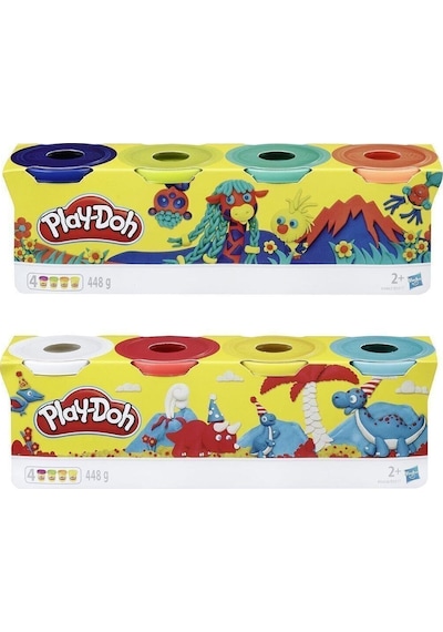 Play Doh Hamur 4'lü 2'li Set Çok  Renkli