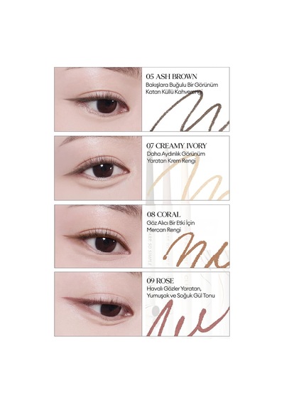 Suya Dayanıklı, İnce Uçlu Göz Kalemi Sharp So Simple Waterproof Pencil Liner 006 Vanilla Beige Diğer