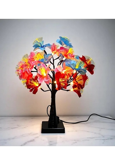 Dekoratif Led'li Çiçek Lamba - 45 Cm