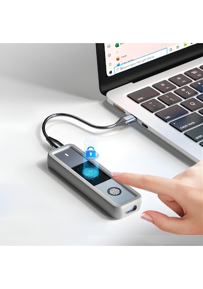 Parmak İzi Şifreleme Özellikli M.2 Ssd Kutusu Type-c Alüminyum Harici Ssd Enclosure 2230 2242 2280 Uyumlu 1000mb/s Hız Silikon Kılıflı Veri Depolama Kutusu Ith18-u124, Gri Parmak İzi Şifreleme Özellikli M.2 Ssd Kutusu Type-c Alüminyum Harici Ssd Enclosure 2230 2242 2280 Uyumlu 1000mb/s Hız Silikon Kılıflı Veri Depolama Kutusu Ith18-u124, Gri