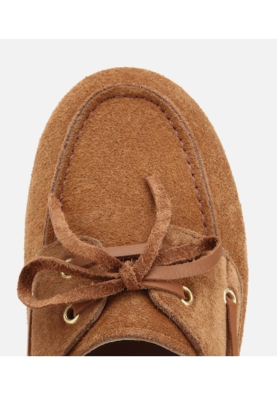 Hotiç Kadın Süet Deri Taba Comfort Günlük Loafer