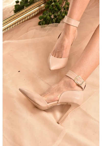 Fox Shoes Ten Kadın Topuklu Ayakkabı K654073309