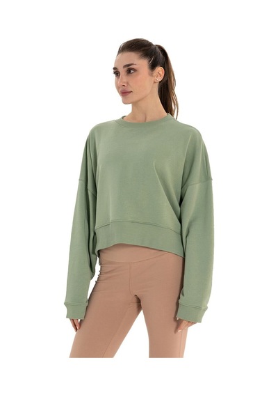 Inguz Oversize Sweatshirt Su Yeşili