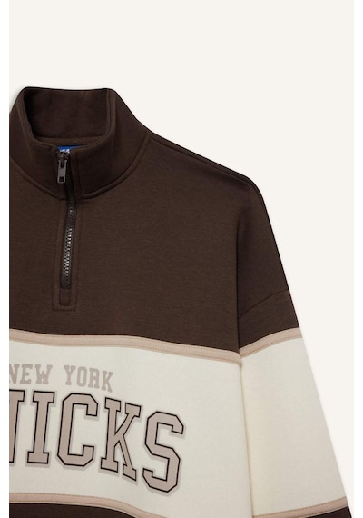 Defacto Defactofit Nba New York Knicks Oversize Fit Yarım Fermuarlı Sporcu Sweatshirt E9693ax25aubn335 Kahve Defacto Defactofit Nba New York Knicks Oversize Fit Yarım Fermuarlı Sporcu Sweatshirt E9693ax25aubn335 Kahve