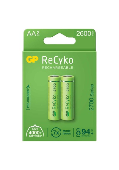 Gp Recyko 2600mah Aa Şarj Edilebilir M Pil 2'li Paket
