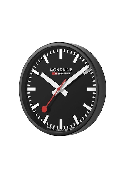 A990.clock.64sbb Mondaine Duvar Saati Metalik