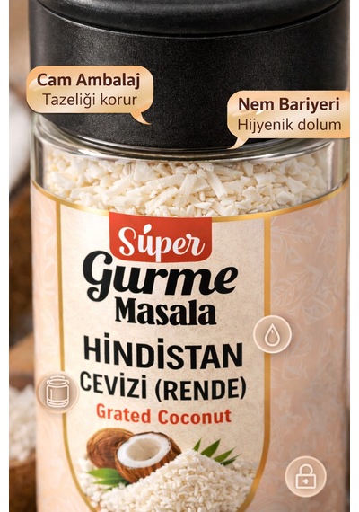 Hindistan Cevizi Rende 40 Gr Cam Kavanoz