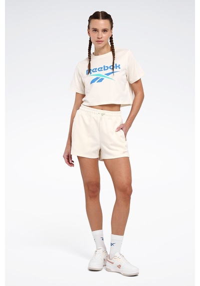 Reebok New Id Reg Crp Tee Bej Kadın Kısa Kol T-shirt Bej