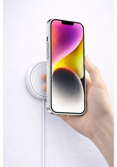 Apple Uyumlu iPhone 13 Pro 17 Görünümlü Magsafeli Kamera Lensli Kılıf Silver