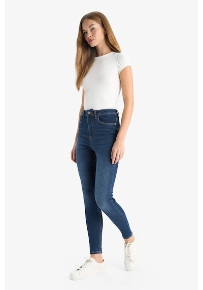 Defacto Skinny Fit Yüksek Bel Bilek Boy Jean Pantolon F2964ax25wnnm34 Mavi