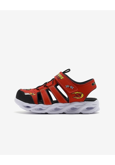 Skechers Thermo-splash - Hydro-flare Büyük Erkek Çocuk Kırmızı Işıklı Sandalet 400613l Rdbk Kırmızı