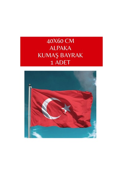 40x60 Cm Alpaka Kumaş Bayrak 1 Adet