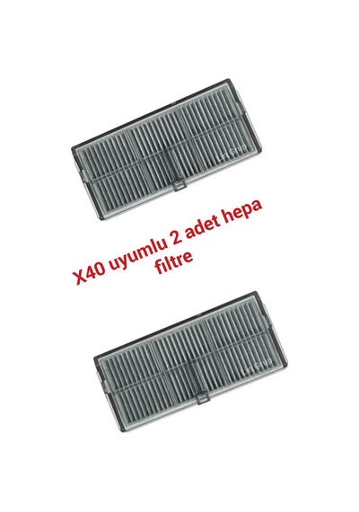 Dreame Uyumlu Uyumlue X40 Pro Ultra Uyumlu Yedek Hepa Filtre 2 Adet