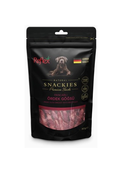 Reflex Snackies Pancarlı Ördek Göğüs Kurutulmuş Et Köpek Ödülü 80 G
