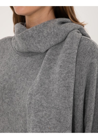 Pierre Cardin Kadın Gri Melanj Kazak /triko 50311855-vr086 Gri Melanj