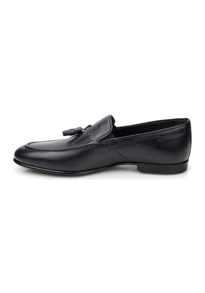 Pisagor Ps-3071 Erkek Hakiki Deri Loafer Ayakkabı Siyah