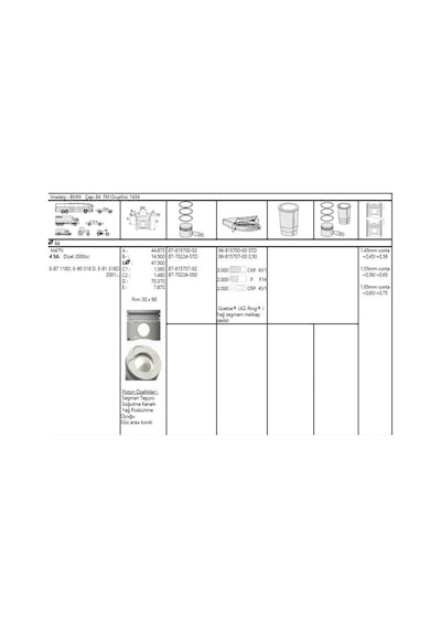 GOETZE ISS 87-70224-STD Piston 84.00Mm E87 118D 120D E90 E91 318D 320D E60 E61 520D X3 2.0D 01- M47N