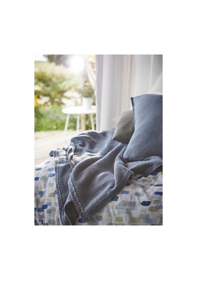 Ikea Humlemott Örtü, Mavi-gri, 130x170 Cm