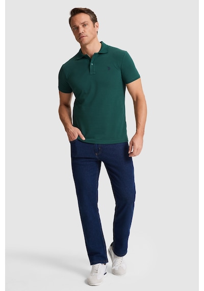 U.s. Polo Assn. Erkek Koyu Yeşil Tişört Basic 50322347-vr079 Koyu Yesıl