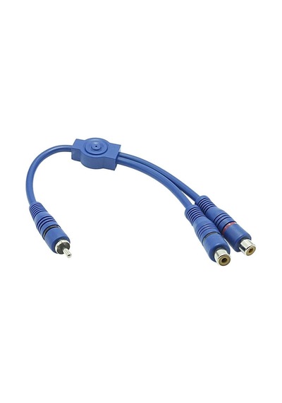2 Rca Dişi - 1 Rca Erkek Y Kablo ( 30 Cm )