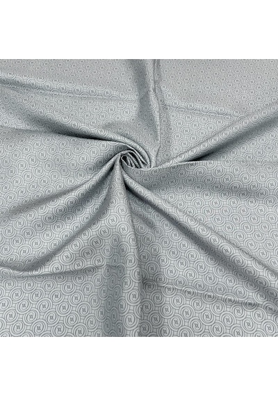 Vakko Twill İpek Eşarp - Helezon Monogram - Gri